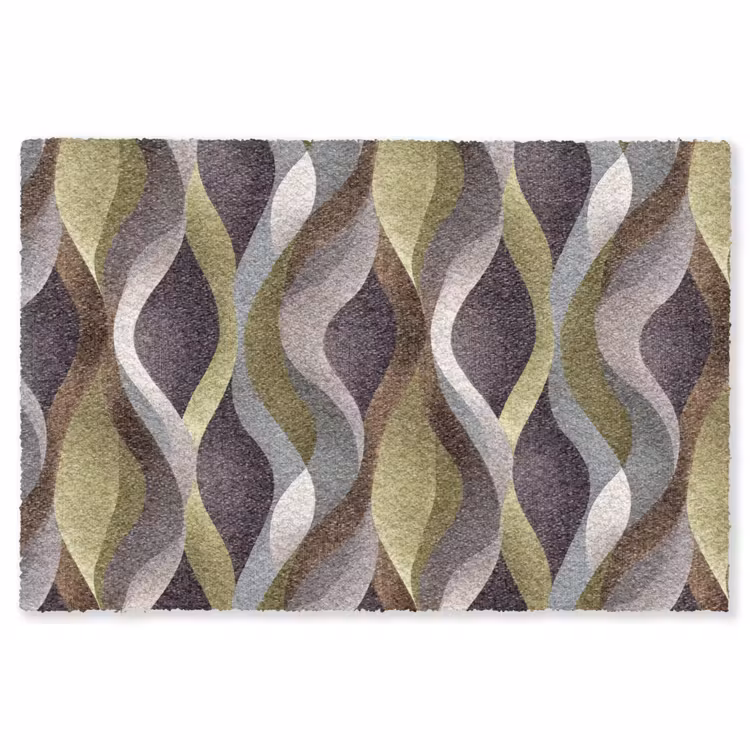 Retro - Banen - Kleurrijk Vloerkleed Rechthoek klein 1091 -3d