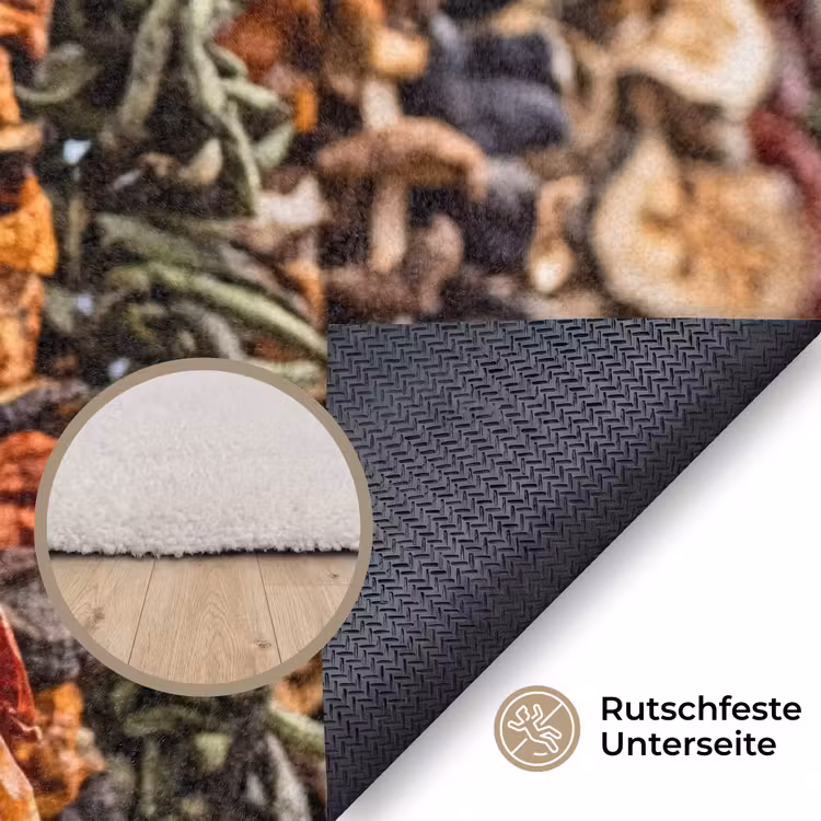 Teppich - Rote Chilischoten – Essen - Rode pepers - Eten Vloerkleed Rechthoek klein