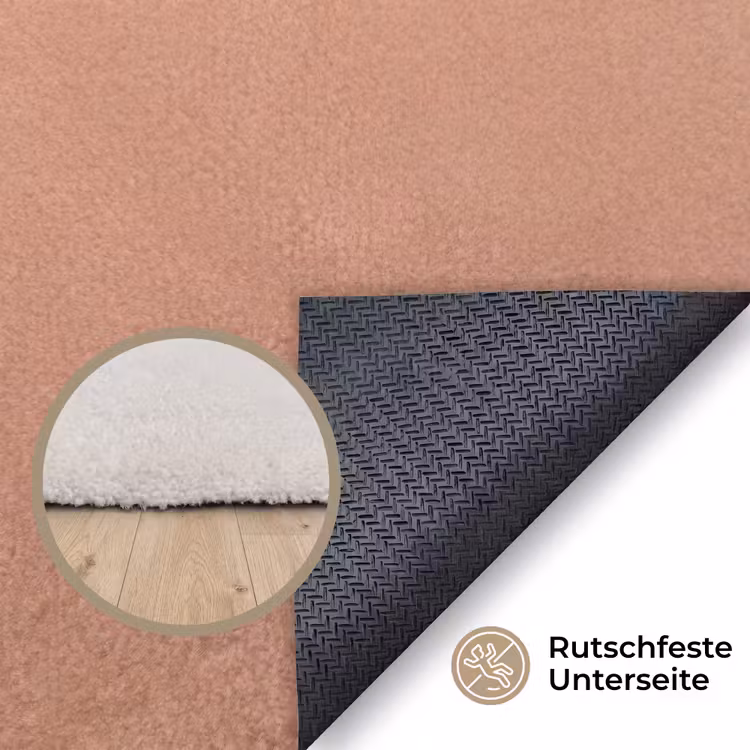 Roodborst - Natuur - Roze Vloerkleed Rechthoek klein -uniquesellingpoint_antislip_DE_DE