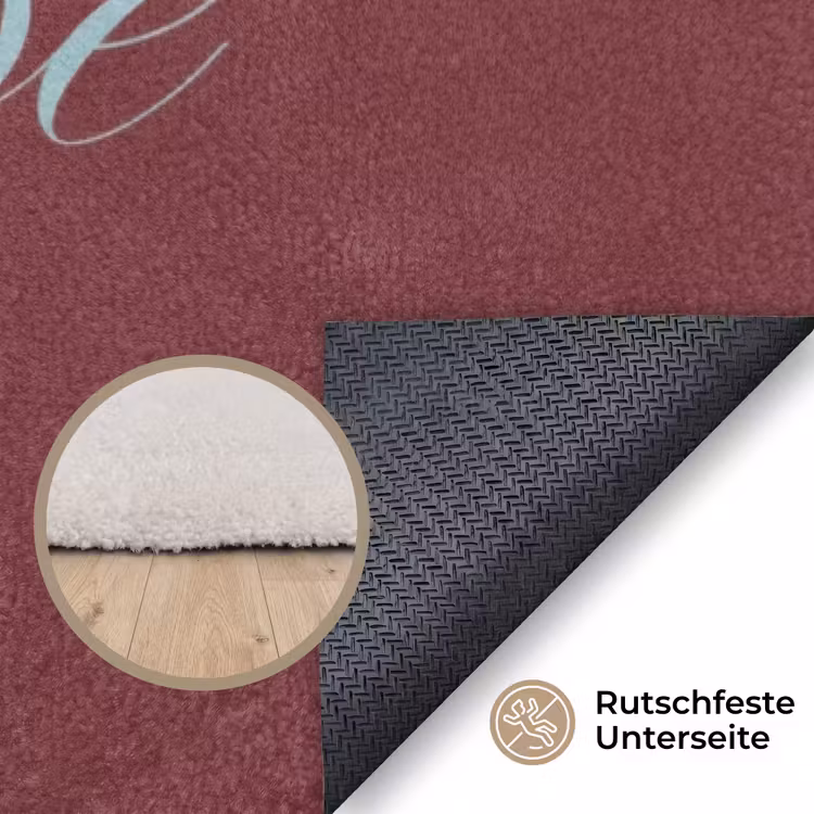 Bitch please - Rood - Blauw Vloerkleed Rechthoek klein -uniquesellingpoint_antislip_DE_DE