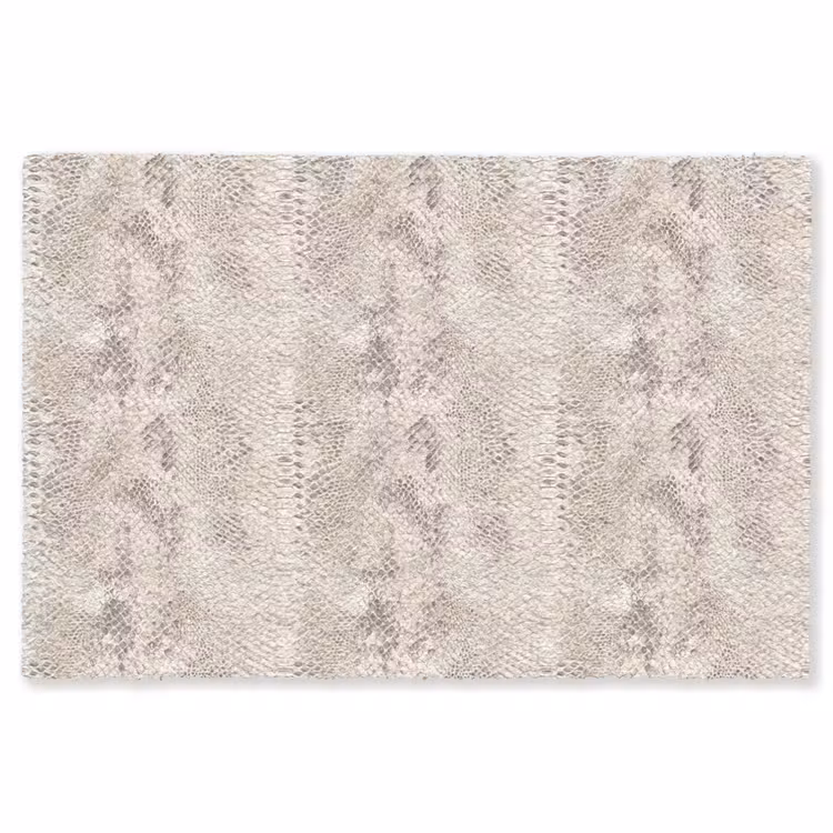 Slang - Patroon - Beige Vloerkleed Rechthoek klein 1091 -3d