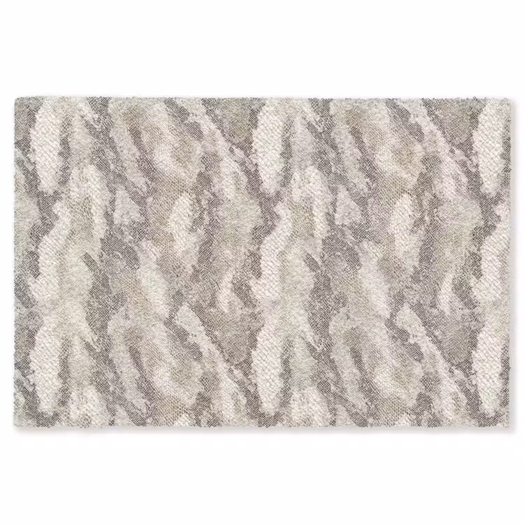 Slang - Patroon - Taupe Vloerkleed Rechthoek klein 1091 -3d