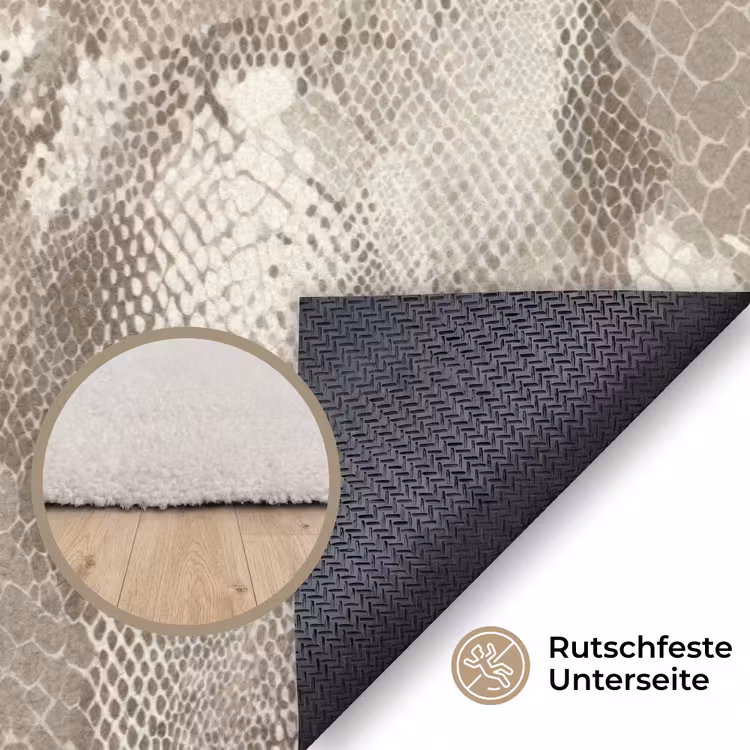 Slang - Textuur - Zand Vloerkleed Rechthoek klein 1091 -uniquesellingpoint_antislip_DE_DE