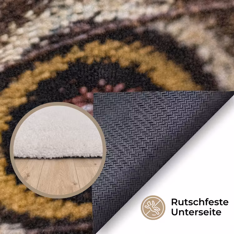 Vlinder - Vleugel - Abstract Vloerkleed Rechthoek klein -uniquesellingpoint_antislip_DE_DE