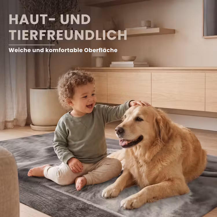 Schotse hooglander - Zwart - Wit - Hout Vloerkleed Rechthoek klein -uniquesellingpoint_USP_zachtDE_DE