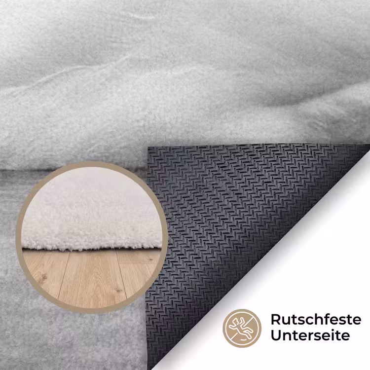 Zwanen - Hart - Zwart - Wit Vloerkleed Rechthoek klein -uniquesellingpoint_antislip_DE_DE
