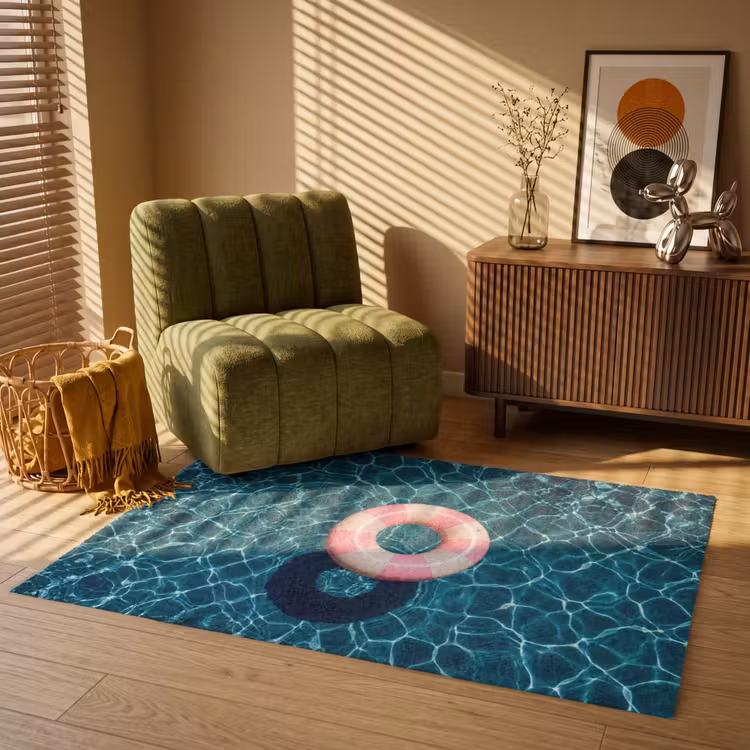 Drijvend - Zwemband - Water Vloerkleed Rechthoek klein -atmosphere_sfeer1_global