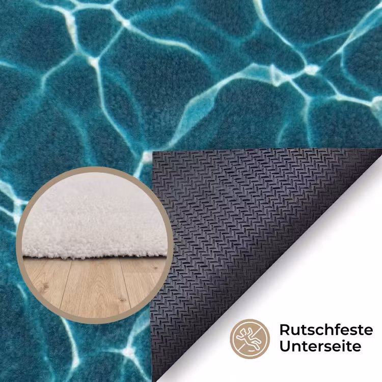 Drijvend - Zwemband - Water Vloerkleed Rechthoek klein -uniquesellingpoint_antislip_DE_DE