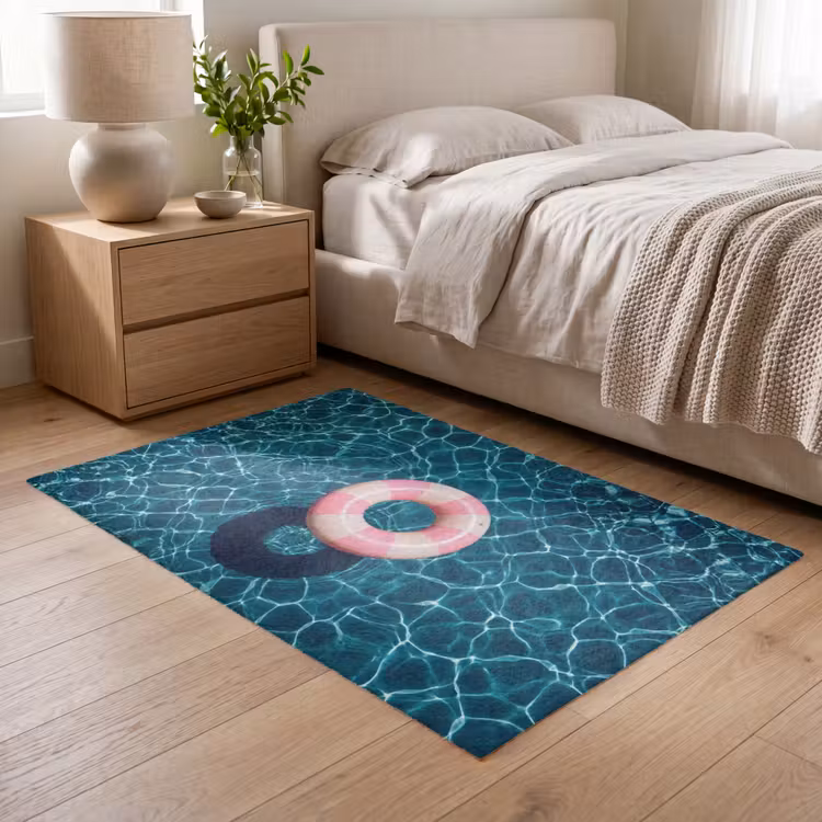 Drijvend - Zwemband - Water Vloerkleed Rechthoek klein -atmosphere_sfeer3_global