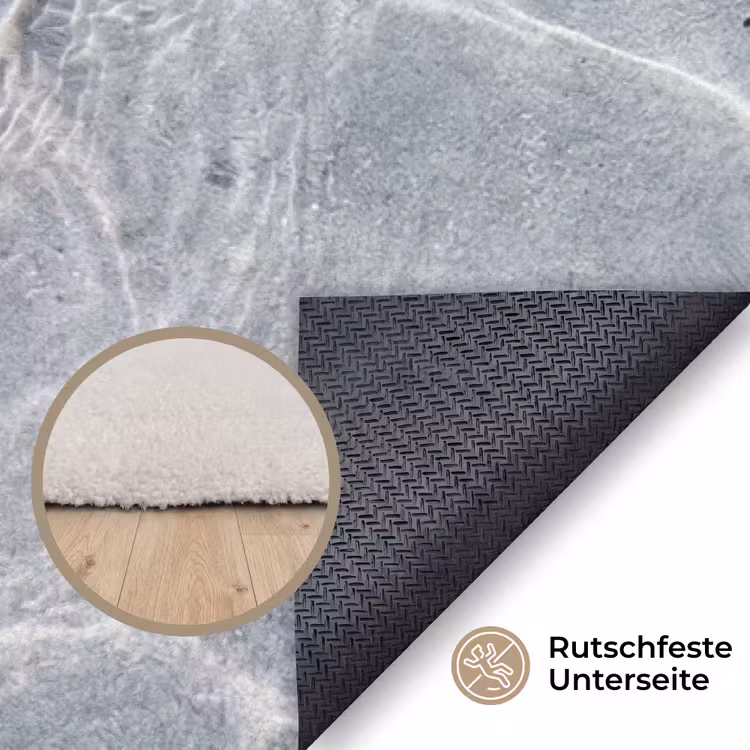 Zeesterren - Water - Helder Vloerkleed Rechthoek klein -uniquesellingpoint_antislip_DE_DE