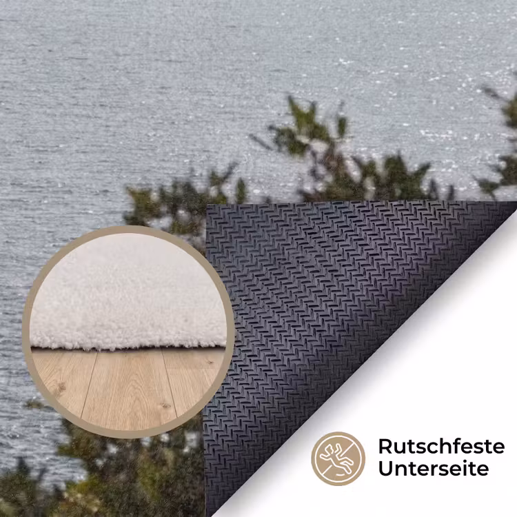 Teppich - Segelboot – Bäume – Wasser - Zeilboot - bomen - water Vloerkleed Rechthoek klein