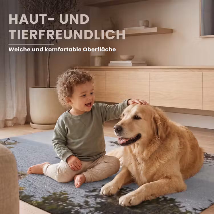 Teppich - Segelboot – Bäume – Wasser - Zeilboot - bomen - water Vloerkleed Rechthoek klein