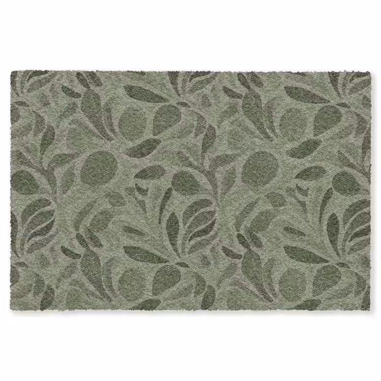 Sereen - Bladeren - Groen Vloerkleed Rechthoek klein 1091 -3d