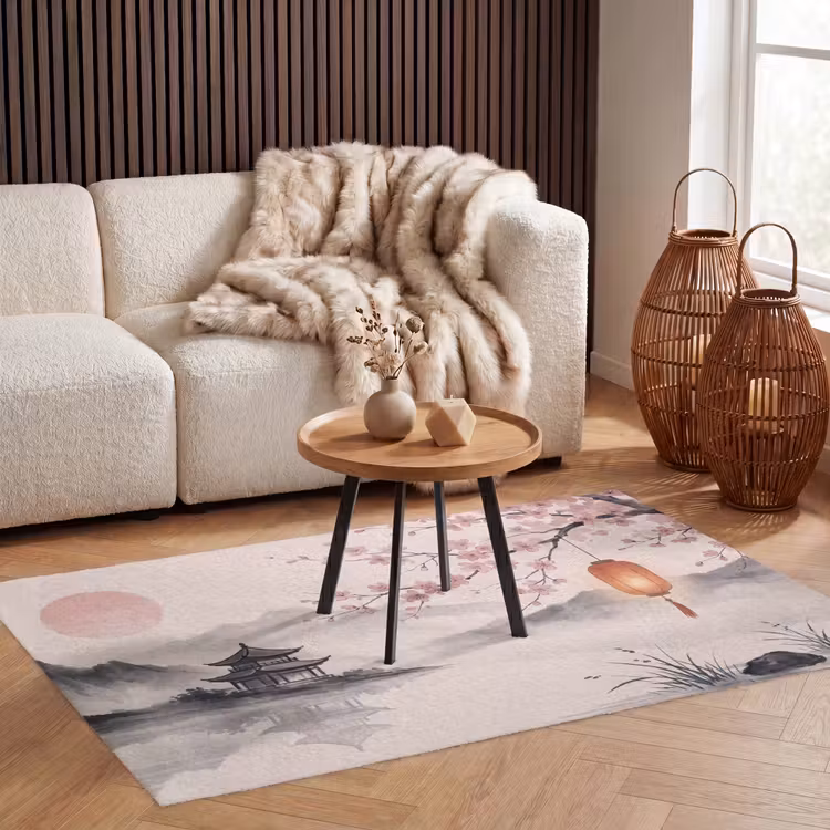 Zon - Japans - Traditioneel Vloerkleed Rechthoek klein -atmosphere_sfeer2_global