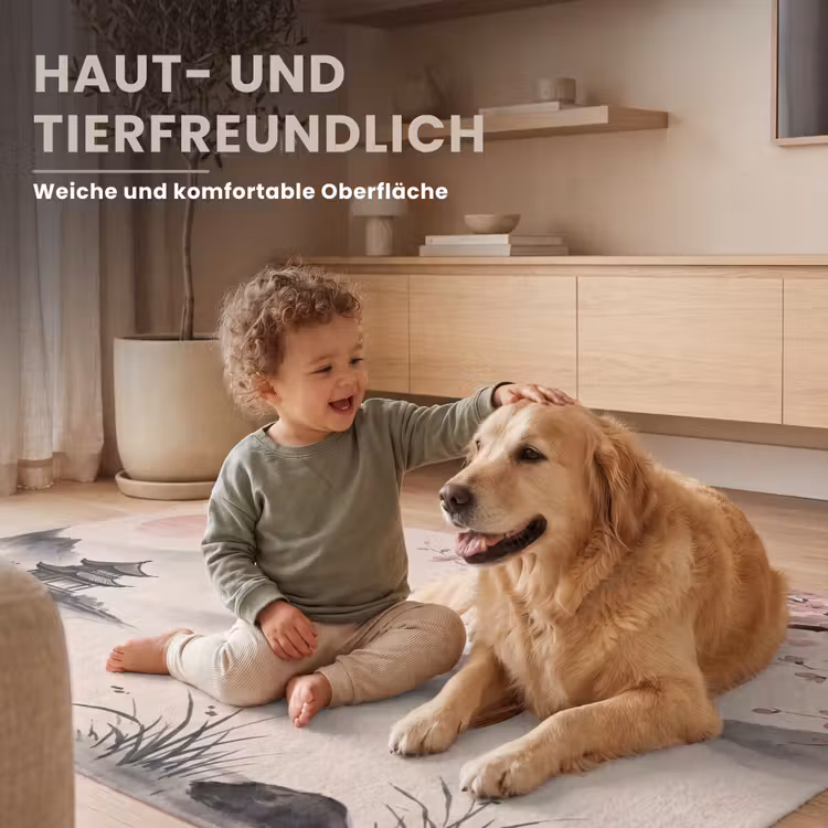 Zon - Japans - Traditioneel Vloerkleed Rechthoek klein -uniquesellingpoint_zacht_DE