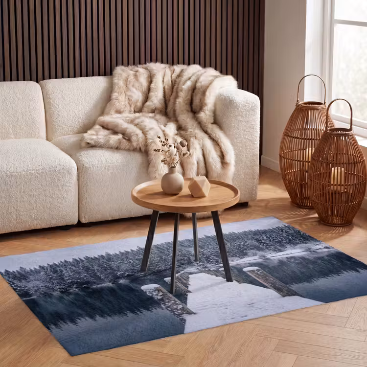 Steiger - Meer - Sneeuw - Bergen - Rustgevend Vloerkleed Rechthoek klein -atmosphere_sfeer2_global