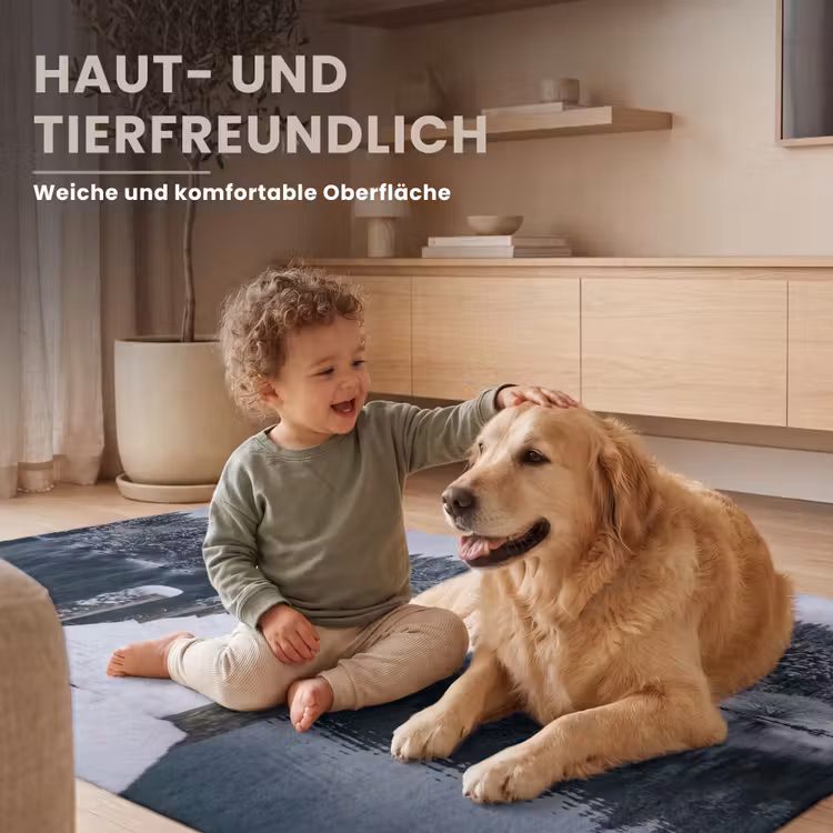 Steiger - Meer - Sneeuw - Bergen - Rustgevend Vloerkleed Rechthoek klein -uniquesellingpoint_USP_zachtDE_DE
