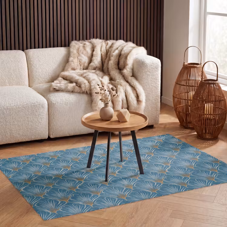 Symmetrisch - Patroon - Blauw Vloerkleed Rechthoek klein 1091 -atmosphere_sfeer2_global