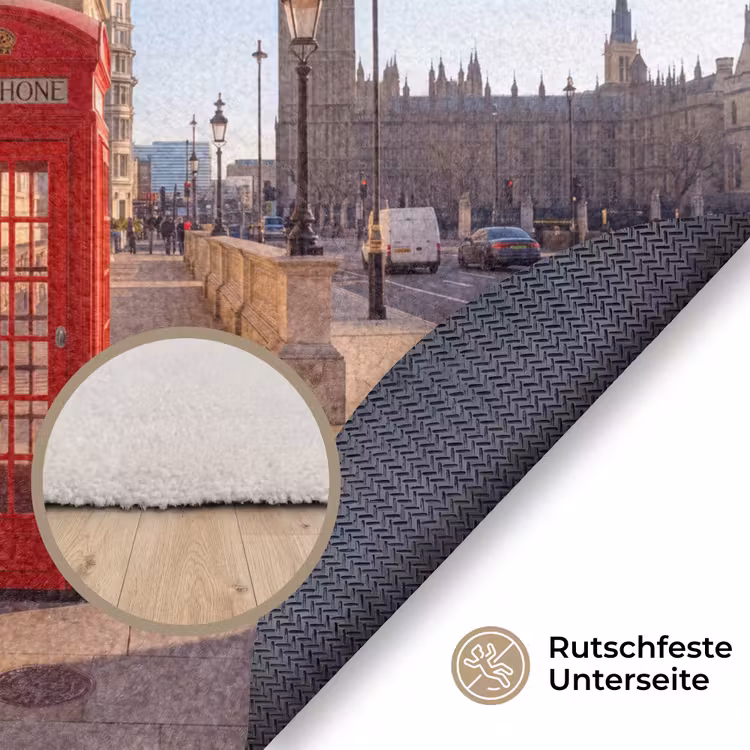 Teppich - Telefonzelle – Rot – London – Stadt – Architektur — 4