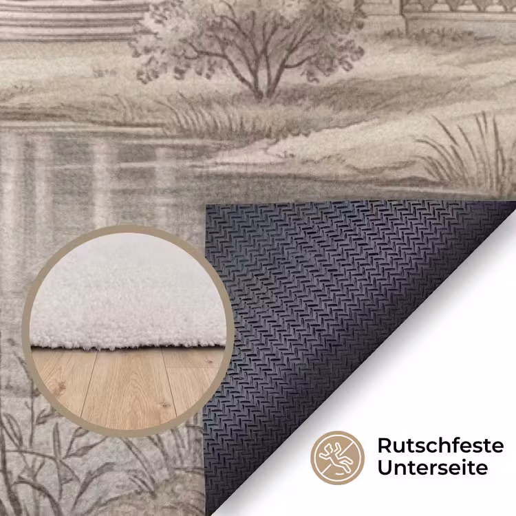 Terras - Water - Natuur - Landschap Vloerkleed Rechthoek klein -uniquesellingpoint_antislip_DE_DE