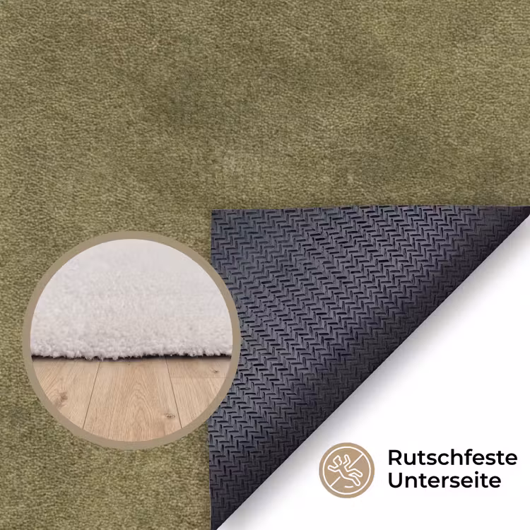 Textuur - Abstract - Groen Vloerkleed Rechthoek klein 1091 -uniquesellingpoint_antislip_DE_DE