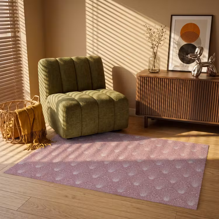 Trendy - Patroon - Roze Vloerkleed Rechthoek klein 1091 -atmosphere_sfeer1_global