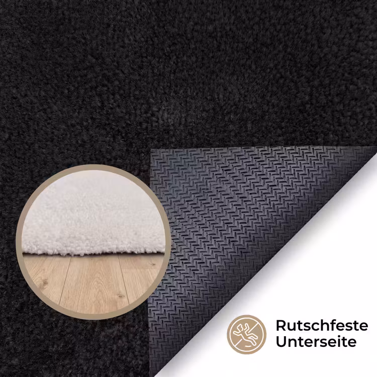 Tulp - Patroon - Blauw Vloerkleed Rechthoek klein -uniquesellingpoint_antislip_DE_DE