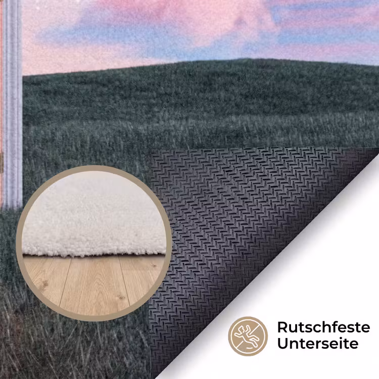 Teppich - Tür – Fantasie – Raum - Deur - Fantasie - Ruimte Vloerkleed Rechthoek klein