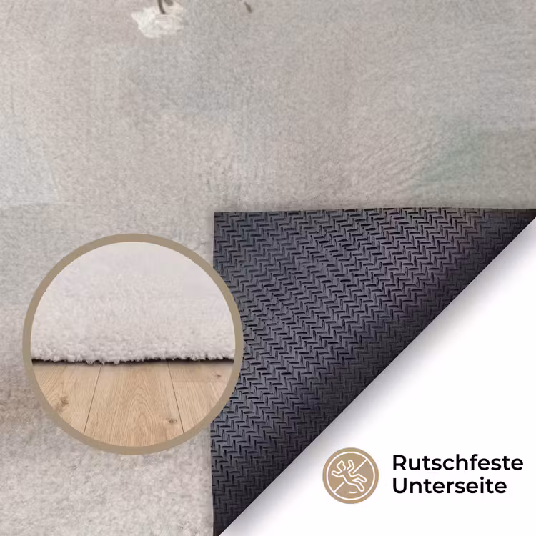 Vaas - Gipskruid - Wit Vloerkleed Rechthoek klein -uniquesellingpoint_antislip_DE_DE
