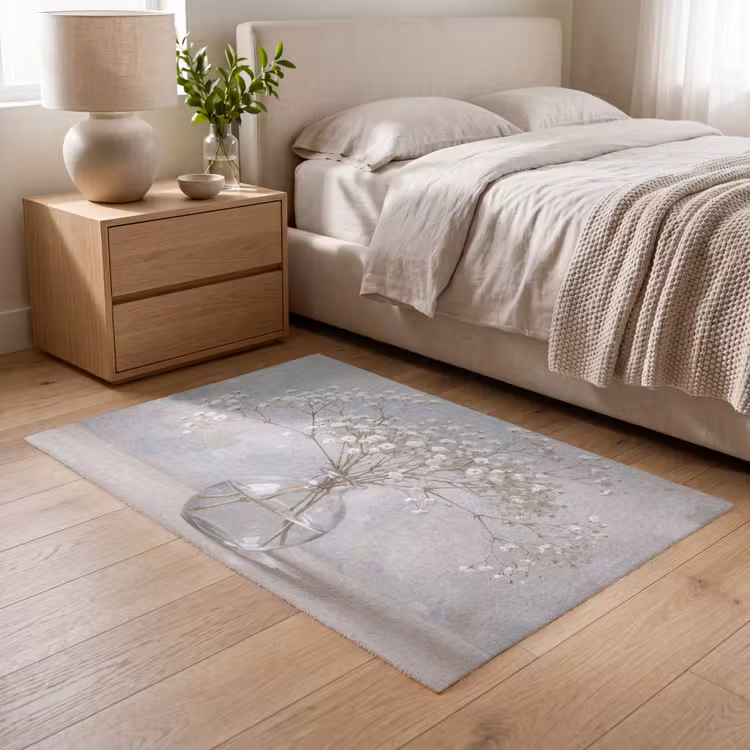 Vaas - Gipskruid - Wit Vloerkleed Rechthoek klein -atmosphere_sfeer3_global