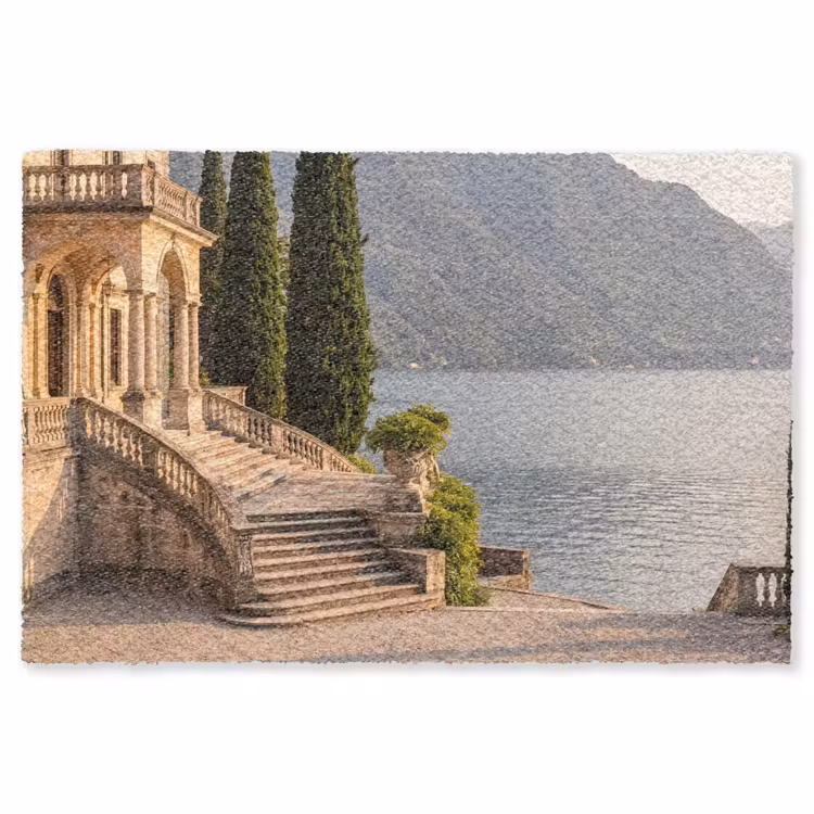 Teppich - Villa – Wasser – Treppen - Villa - water -trappen Vloerkleed Rechthoek klein