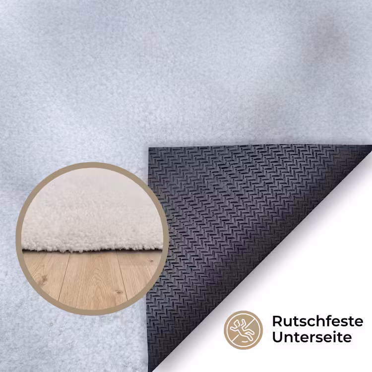 Vogeltje - Sneeuw - Tak - Winter - Zacht Vloerkleed Rechthoek klein -uniquesellingpoint_antislip_DE_DE