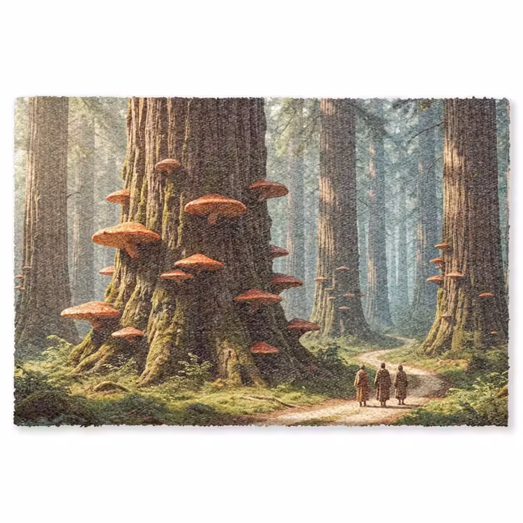 Teppich - Wald – Bäume – Natur - Bos - Bomen - Natuur Vloerkleed Rechthoek klein
