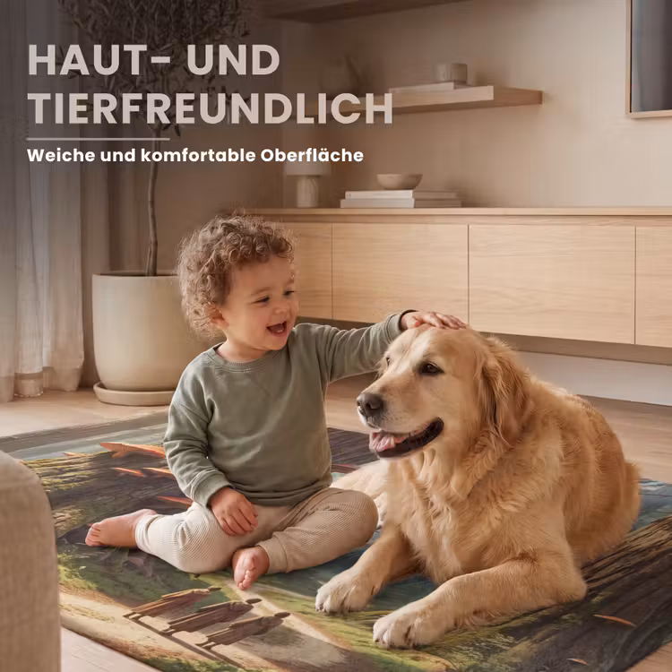 Teppich - Wald – Bäume – Natur - Bos - Bomen - Natuur Vloerkleed Rechthoek klein