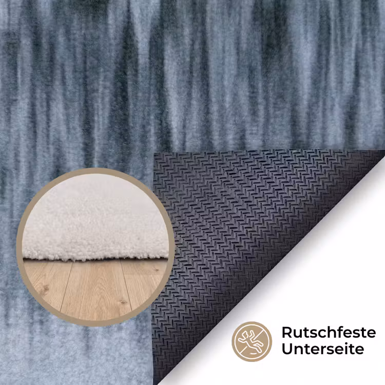 Bos - Reflectie - Meer - Winter - Serene Vloerkleed Rechthoek klein -uniquesellingpoint_antislip_DE_DE
