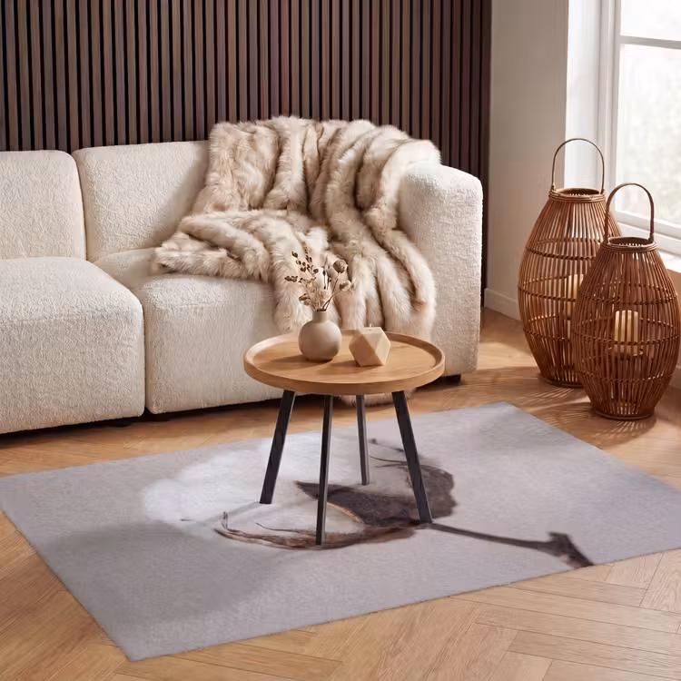 Katoenbol - Minimalistisch - Wit Vloerkleed Rechthoek klein -atmosphere_sfeer2_global