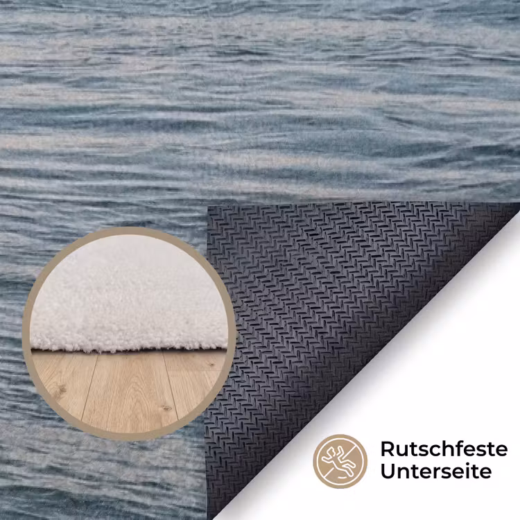 Golf - Zee - Water Vloerkleed Rechthoek klein -uniquesellingpoint_antislip_DE_DE