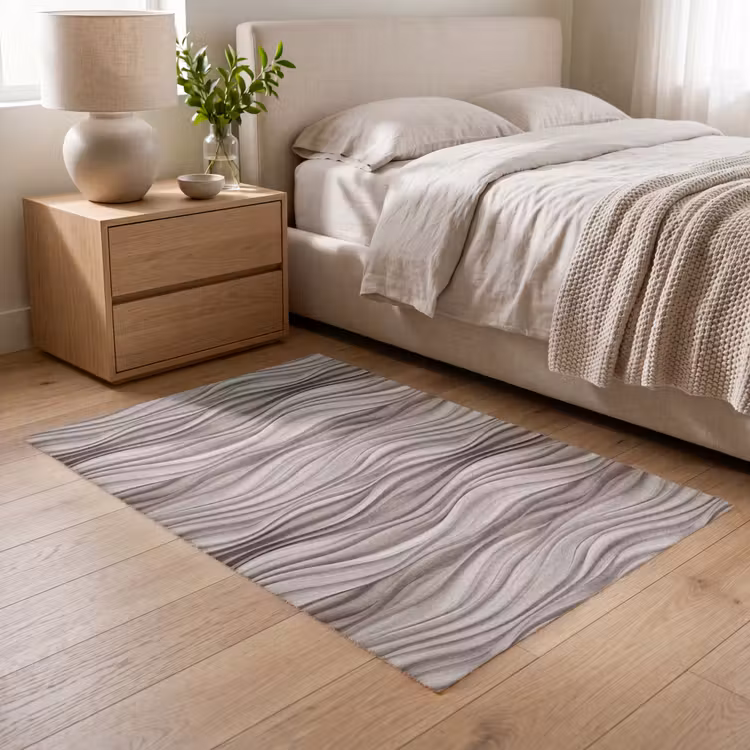 Golven - 3D - Crème Vloerkleed Rechthoek klein 1091 -atmosphere_sfeer3_global