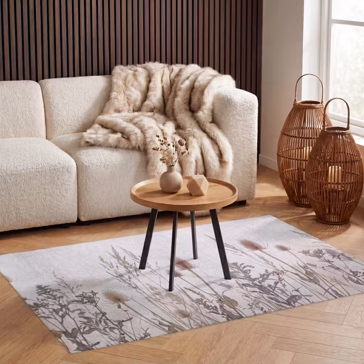 Weidebloemen - Design - Sepia Vloerkleed Rechthoek klein -atmosphere_sfeer2_global