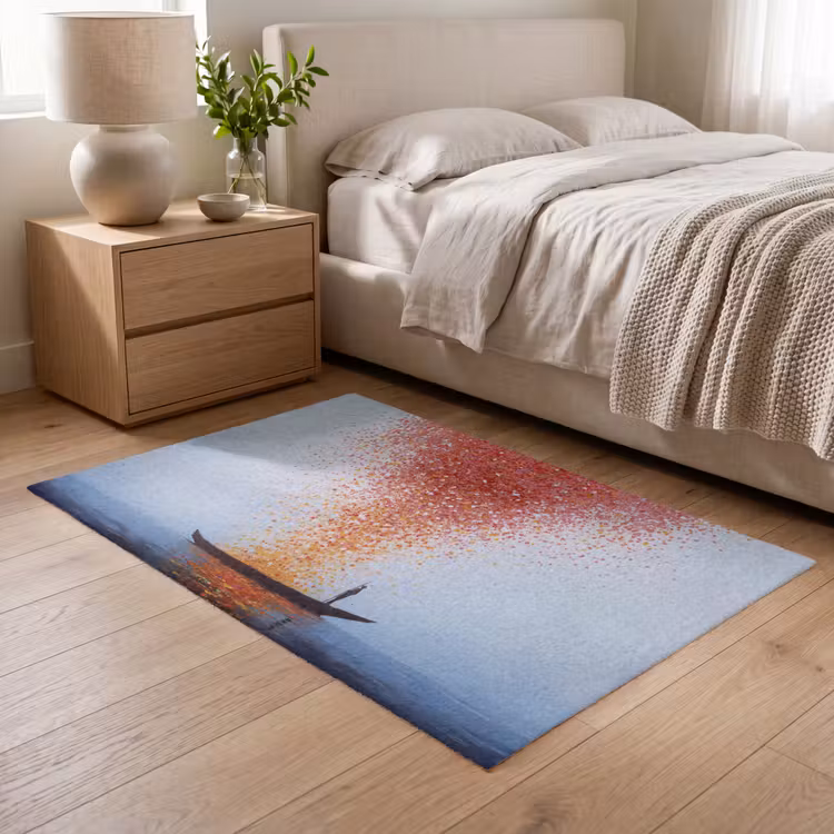 Wolk - Confetti - Boot - Wateroppervlakte Vloerkleed Rechthoek klein -atmosphere_sfeer3_global