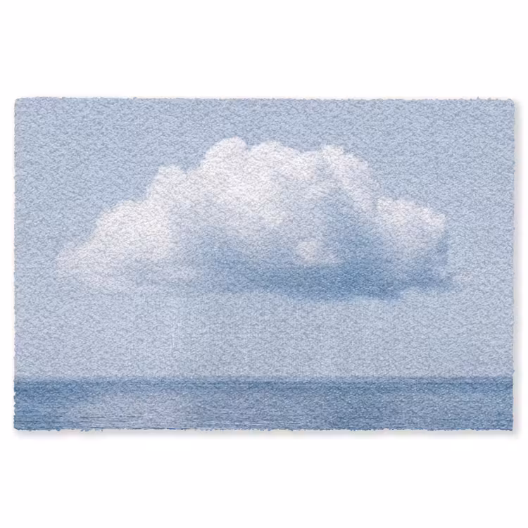 Teppich - Wolke – Regen – Natur - Wolk - Regen - Natuur Vloerkleed Rechthoek klein