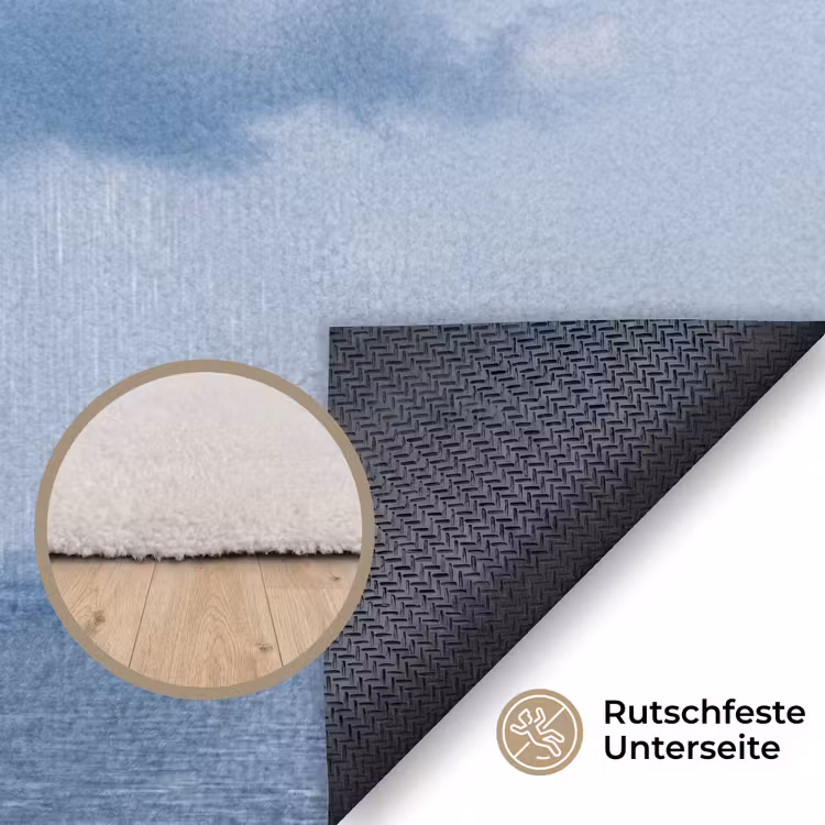 Teppich - Wolke – Regen – Natur - Wolk - Regen - Natuur Vloerkleed Rechthoek klein