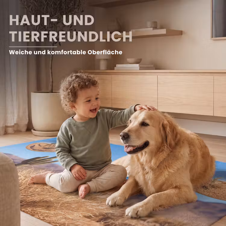 Teppich - Wüste – Spiegelkugel – Kunst - Woestijn - Spiegelbal - Kunst Vloerkleed Rechthoek klein