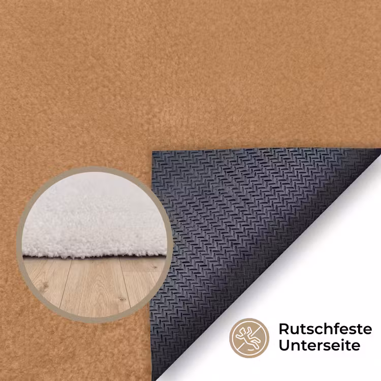 Yee haw - Bruin - Minimalistisch Vloerkleed Rechthoek klein -uniquesellingpoint_antislip_DE_DE