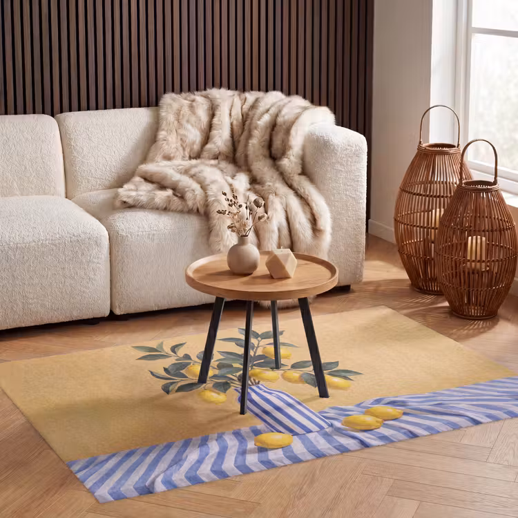 Teppich - Zitrone – Stillleben – Modern - Citroen - Stilleven - Modern Vloerkleed Rechthoek klein