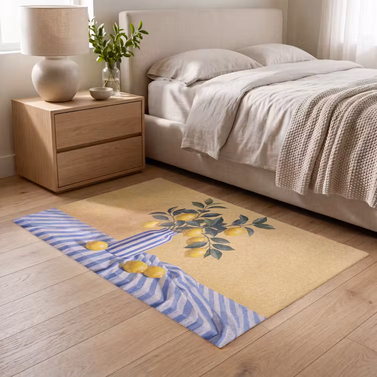 Teppich - Zitrone – Stillleben – Modern - Citroen - Stilleven - Modern Vloerkleed Rechthoek klein