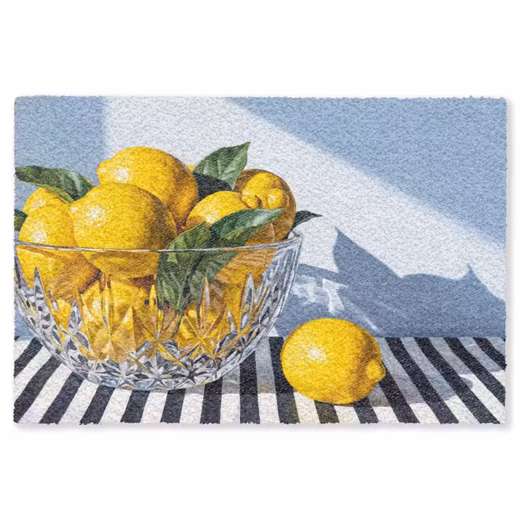 Teppich - Zitronen – Obst – Gelb - Citroenen - Fruit - Geel Vloerkleed Rechthoek klein