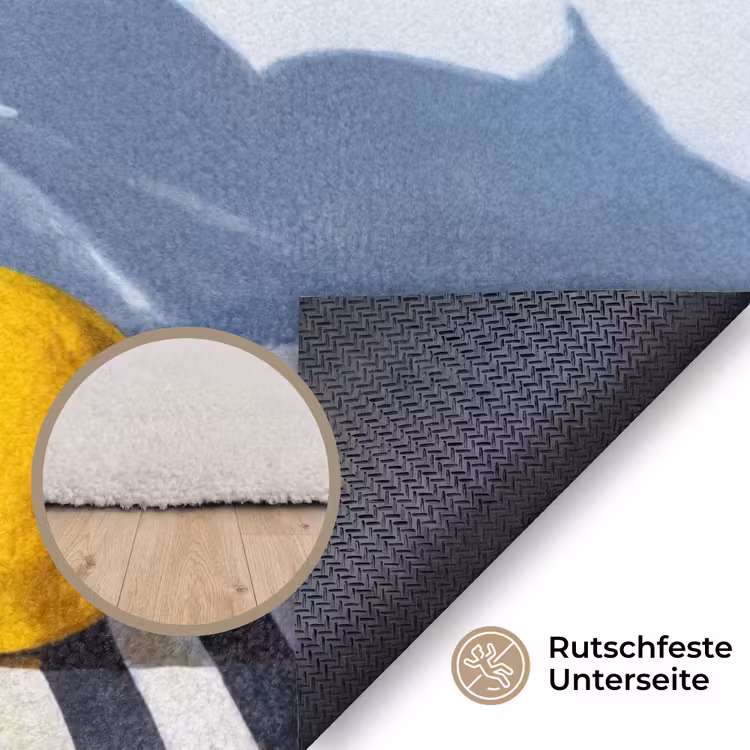 Teppich - Zitronen – Obst – Gelb - Citroenen - Fruit - Geel Vloerkleed Rechthoek klein