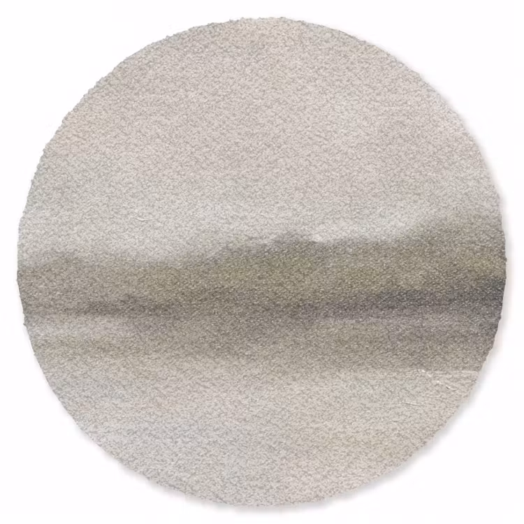 Teppich - Zusammenfassung – Landschaft – Nebel – Modern – Grau - Abstract - Landschap - Nevel - Modern - Grijs Vloerkleed Rond klein