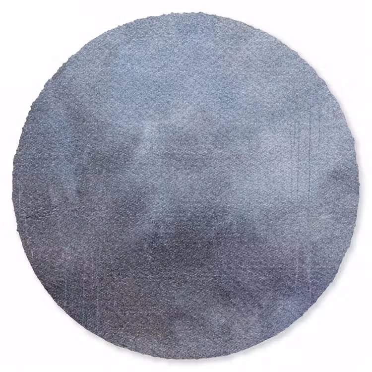 Teppich - Zusammenfassung – Pinselstriche – Modern – Kunst – Grau - Abstract - Kwaststreken - Modern - Kunst - Grijs Vloerkleed Rond klein